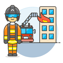 Firefighter 1 5 Illustration from UX Colors Set