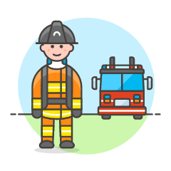 Firefighter 2 1 Illustration from UX Colors Set