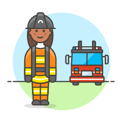 Firefighter 2 4 Illustration from UX Colors Set