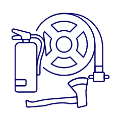 Firefighter Equipment Illustration from UX Line Set