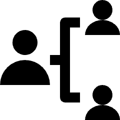 Employment Office Hierachy 1 Icon from Nova Solid Set