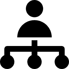 Employment Office Hierachy Icon from Nova Solid Set