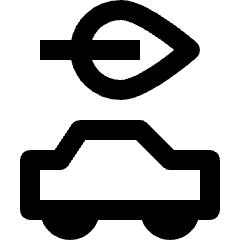 Eco Friendly Car Icon from Nova Line Set