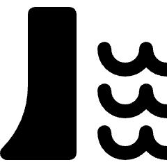 Eco Friendly Dam Icon from Nova Solid Set