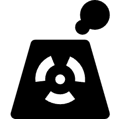 Nuclear Energy Icon from Nova Solid Set
