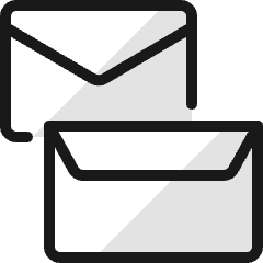 Envelope Back Front Icon from Ultimate Colors Set
