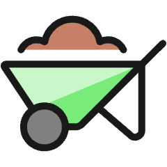 Equipment Cement Cart Icon from Ultimate Colors Set
