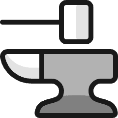 Equipment Hammer Stone Icon from Ultimate Colors Set