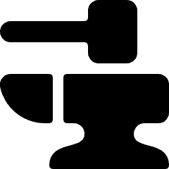 Equipment Hammer Stone Icon from Ultimate Bold Set