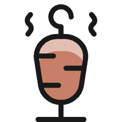 Exotic Food Kebab Icon from Ultimate Colors Set