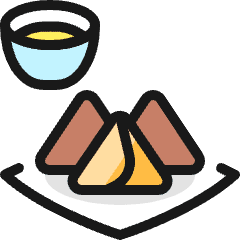 Exotic Food Samosa Icon from Ultimate Colors Set