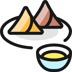 Exotic Food Samosa 1 Icon from Ultimate Colors Set