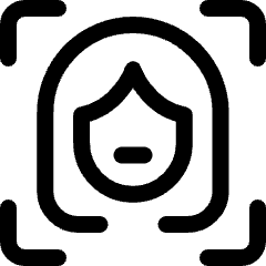 Face Id 3 Icon from Ultimate Regular Set