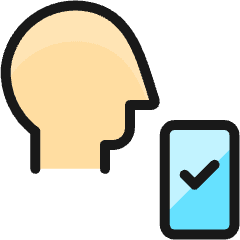 Face Id Approved Icon from Ultimate Colors Set