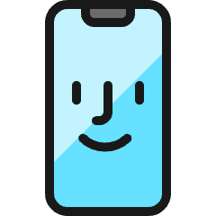 Face Id Smartphone Icon from Ultimate Colors Set