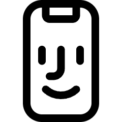 Face Id Smartphone Icon from Ultimate Regular Set