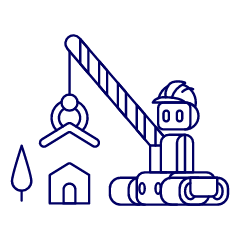 Construction Robot 2 Illustration from UX Line Set