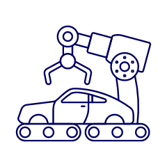 Factory Robot Illustration from UX Line Set