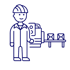 Factory Worker 1 Illustration from UX Line Set