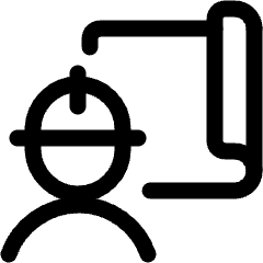 Blueprint Person Icon from Ultimate Regular Set