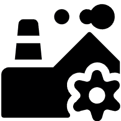 Factory Building Cog 1 Icon from Ultimate Bold Set