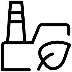 Factory Building Eco Friendly 1 Icon from Ultimate Light Set