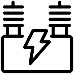 Factory Building Power Plant Icon from Ultimate Light Set