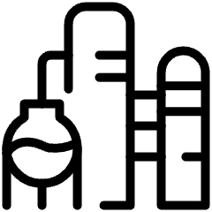 Factory Building Water Treatment 1 Icon from Ultimate Light Set