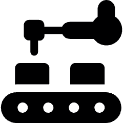 Factory Industrial Robot Assembly Line 2 Icon from Ultimate Bold Set