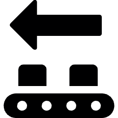 Factory Manufacturing Line Left 2 Icon from Ultimate Bold Set