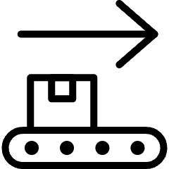 Factory Manufacturing Line Package Right 1 Icon from Ultimate Light Set