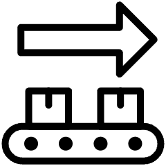 Factory Manufacturing Line Right 2 Icon from Ultimate Light Set