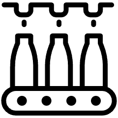 Factory Manufacturing Process Bottle Icon from Ultimate Light Set