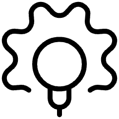 Idea Cog Icon from Ultimate Light Set