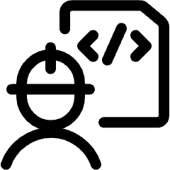 Person Code Icon from Ultimate Regular Set