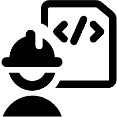 Person Code Icon from Ultimate Bold Set