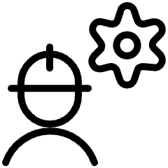 Person Cog Icon from Ultimate Light Set