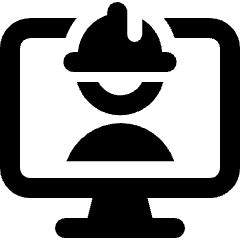 Person Monitor Icon from Ultimate Bold Set