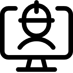 Person Monitor Icon from Ultimate Regular Set