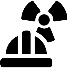 Radioactive Helmet Icon from Ultimate Bold Set