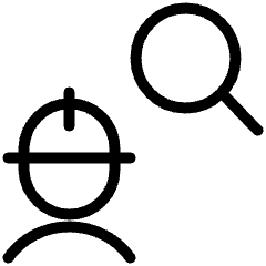 Research Person Icon from Ultimate Light Set