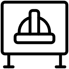 Sign Helmet Icon from Ultimate Light Set