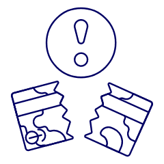 Credit Card Broken 1 Illustration from UX Line Set