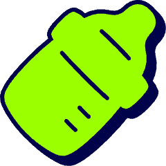 Baby Bottle Icon from Stickies Duo Set