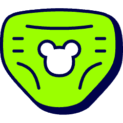Baby Diapers Icon from Stickies Duo Set
