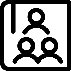 Contact Family Icon from Ultimate Regular Set