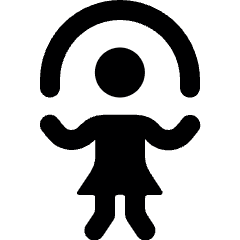 Family Child Jumping Rope Icon from Ultimate Bold Set