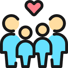 Family Children Icon from Ultimate Colors Set
