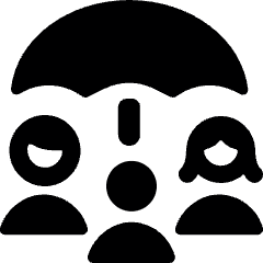 Family Umbrella Protect Icon from Ultimate Bold Set