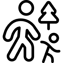 Family Walk Park Icon from Ultimate Light Set